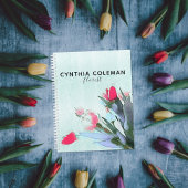 Waterverf Tulips Bouquet Illustrator Florist Planner