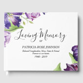 Waterverf Tulips Memorial Funeral Herdenking Gastenboek (Voorkant)