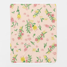 Waterverf Tulp Babydeken