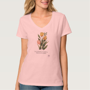 Waterverf Tulp Botanische Kunst door PixelPeak T-shirt