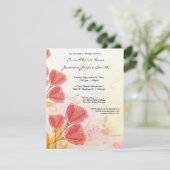 Waterverf Tulp bruiloft Shower uitnodigen Kaart (Staand voorkant)