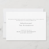 Waterverf Tulp Eenvoudige Begrafenis II Dank U Bedankkaart (Achterkant)