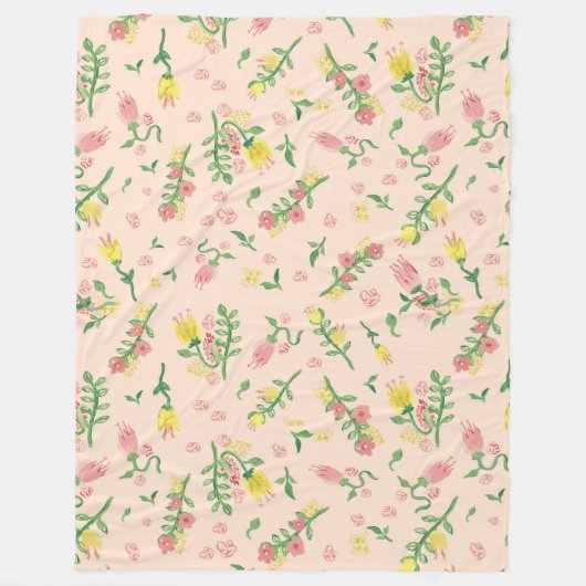 Waterverf Tulp Grote Deken (Voorkant)