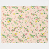 Waterverf Tulp Grote Deken (Voorkant (Horizontaal))