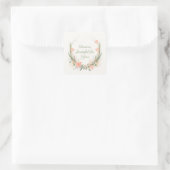 Waterverf Tulp Krans Sticker Altijd Dankbaar (Tas)