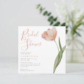 Waterverf Tulp Vrijgezellenfeest Kaart (Staand voorkant)