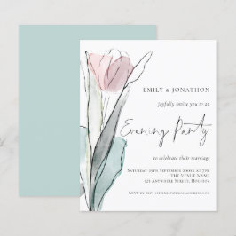 Waterverf Tulp Wedding Evening