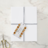 Waterverf tulpen bedankt cadeaulabel (Met Touw)