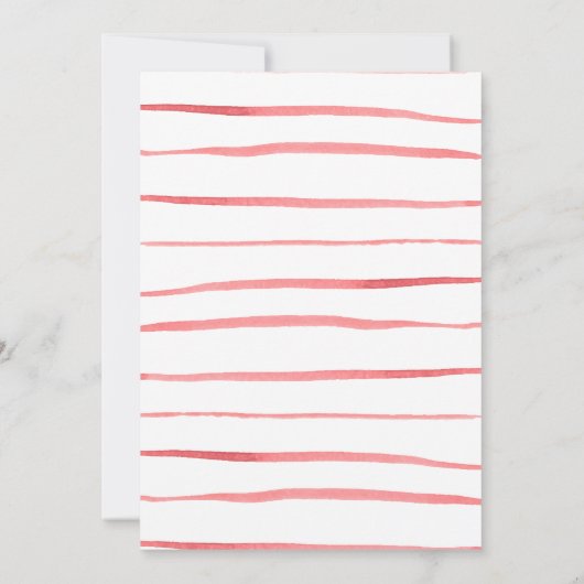 Waterverf Tulpen Bewaar de datum Save The Date (Achterkant)