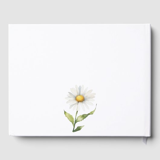 waterverf tulpen bruiloft gastenboek (Achterkant)