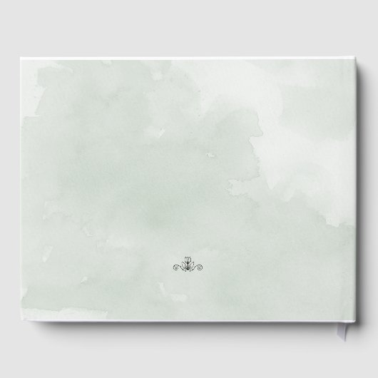 waterverf tulpen bruiloft gastenboek (Achterkant)