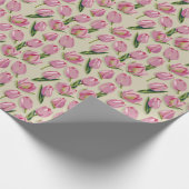 Waterverf Tulpen Cadeaupapier (Hoek)