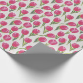 Waterverf Tulpen Cadeaupapier (Hoek)