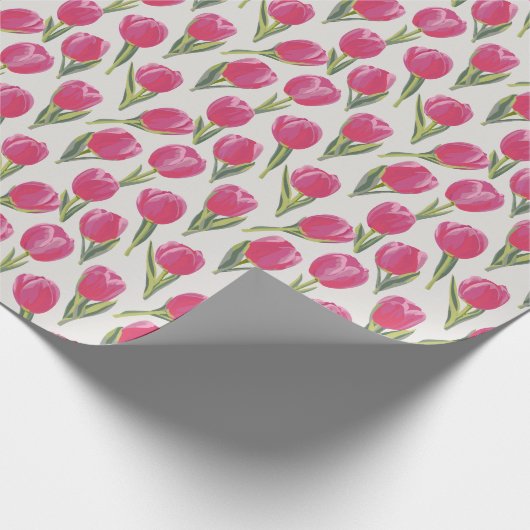 Waterverf Tulpen Cadeaupapier (Hoek)