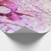 Waterverf tulpen cadeaupapier (Hoek)