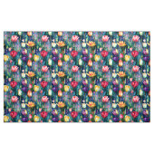 Waterverf Tulpen (donker) Stof (Yard (91,4 cm))