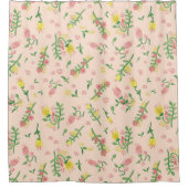 Waterverf Tulpen Douchegordijn (Voorkant)