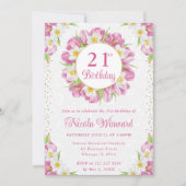 Waterverf tulpen en narcissen kaart (Voorkant)