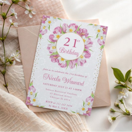 Waterverf tulpen en narcissen kaart