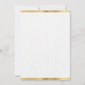 Waterverf Tulpen en narcissen krans bruiloft Kaart (Achterkant)