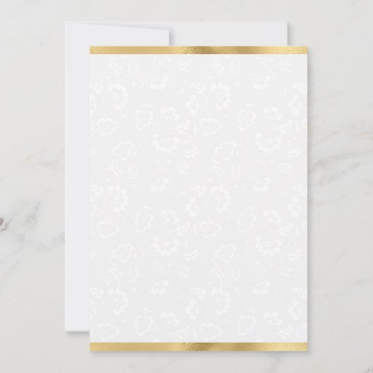 Waterverf Tulpen en narcissen krans bruiloft Kaart (Achterkant)