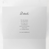 Waterverf tulpen in één keer drieluik uitnodiging (Binnenzijde eerst)