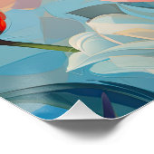 Waterverf Tulpen Perfect Poster (Hoek)
