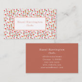 Waterverf Tulpen Visitekaartje gepersonaliseerd (Voorkant / Achterkant)