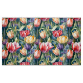 Waterverf Tulpen (Vivid) Stof (Fat Quarter)