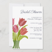 Waterverf Tulpen Vrijgezellenfeest Kaart (Voorkant)