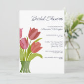 Waterverf Tulpen Vrijgezellenfeest Kaart (Staand voorkant)