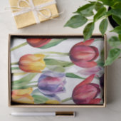 Waterverf tulpenbloemen elke gelegenheid tissuepapier (Geschenk)