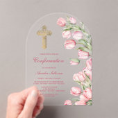 Waterverf tulpenboog bevestiging acryl uitnodigingen (Insitu (Draagbaar))
