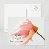 Waterverf Tulpenboombloem Briefkaart (Voorkant / Achterkant)