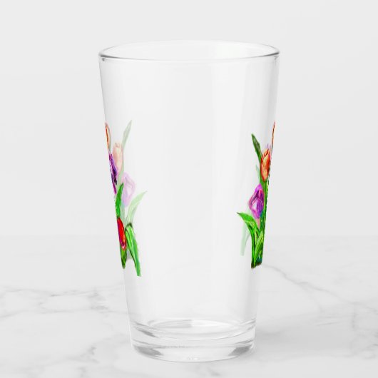 Waterverf Tulpenglas Glas (Rechts)