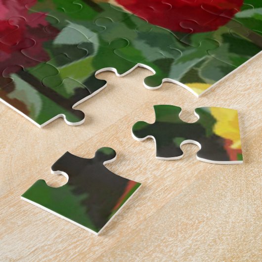 Waterverf Tulpenveld 1014 pc Jigzaag Puzzle Legpuzzel (Zijkant)