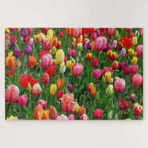 Waterverf Tulpenveld 1014 pc Jigzaag Puzzle Legpuzzel