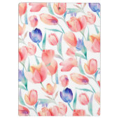 Waterverf Tulps Patroonklembord Klembord (Achterkant)