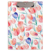 Waterverf Tulps Patroonklembord Klembord (Voorkant)