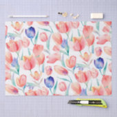 Waterverf Tulps Patroonpapier Tissuepapier (Craft)