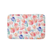 Waterverf Tulps Pattern Bath Mat (Voorkant)