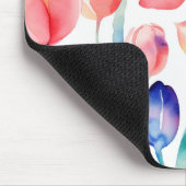 Waterverf Tulps Pattern Mousepad Muismat (Hoek)