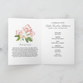 Waterverf Tulps Photo Memorial Programme Programma (Binnen)