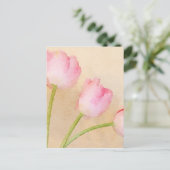 Waterverf Tulpventilatorverf Briefkaart (Staand voorkant)