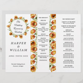 waterverf tulpvoudig trouwprogramma