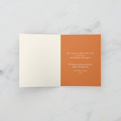 Waterverf Turkey Happy Thanksgiving Company Bedankkaart (Binnen)