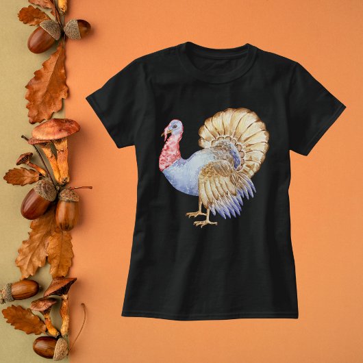 Waterverf Turkije T-shirt