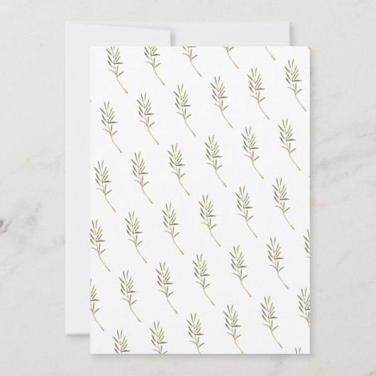 Waterverf Turkije Thanksgiving Dinner Kaart (Achterkant)