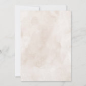 Waterverf Turkije Thanksgiving Dinner Kaart (Achterkant)