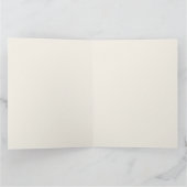 Waterverf Turkije Thanksgiving gevouwen Bedankkaart (Binnen)